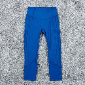 Lululemon Align Women’s Size 8 Deep Blue Cropped Leggings High Rise Yoga Pants